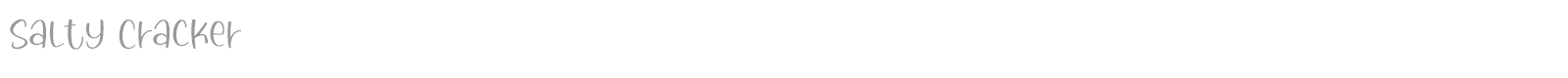 Salty Cracker font preview